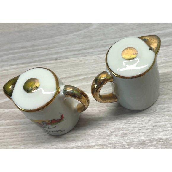 Arizona Salt and Pepper Shaker Set 2" Tall Souvenir Grand Canyon Teapot Style - Picture 11 of 11